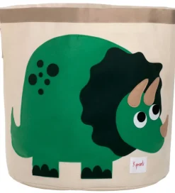 3 Sprouts Opbevaringskurv - 44,5x43 cm - Dinosaur