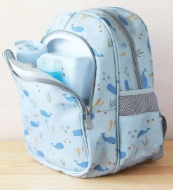 Børnehavetasker*A Little Lovely Company Børnehavetaske m. Termolomme - Ocean - B