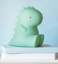 Natlamper|Fritstående Lamper*A Little Lovely Company Lampe - 12,5 cm - T-Rex - Grøn