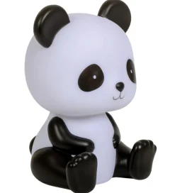 Natlamper*A Little Lovely Company Natlampe - Panda - 19 cm - Sort/Hvid