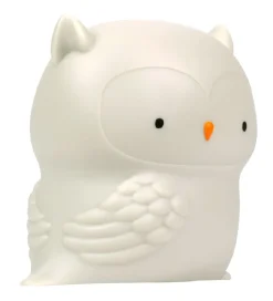 A Little Lovely Company Natlampe - 11,8x11,5 cm - Owl - Grå