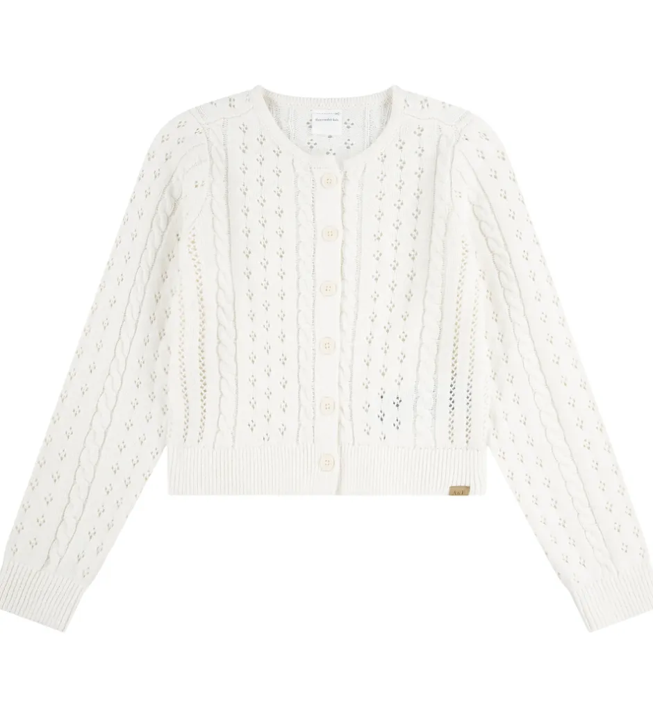 Børn Abercrombie & Fitch Cardigan - Strik - Jet Stream m. Hulmønster