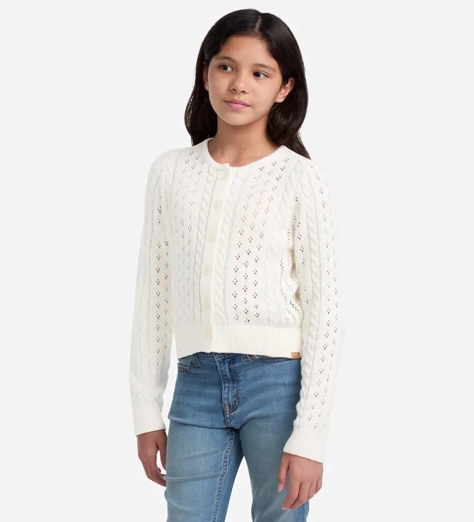 Børn Abercrombie & Fitch Cardigan - Strik - Jet Stream m. Hulmønster