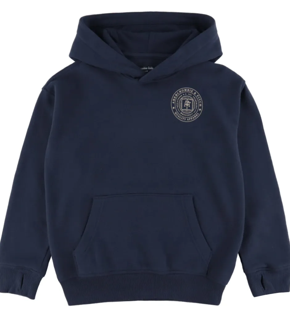 Hættetrøjer*Abercrombie & Fitch Hættetrøje - Navy Blazer m. Print