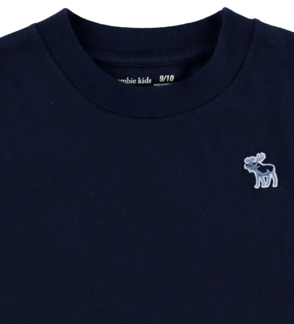Børn Abercrombie & Fitch T-shirts - 3-pak - Navy Blazer/Hvid/Gråmeler