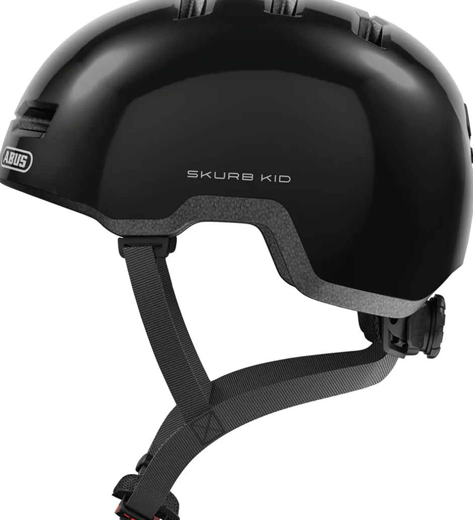 Børnesikkerhed|Cykelhjelme*Abus Cykelhjelm - Skurb Kid - Shiny Black