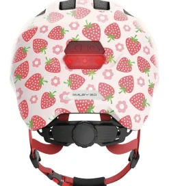 Børn Abus Cykelhjelm - Smiley 3.0 Led - Rose Strawberry