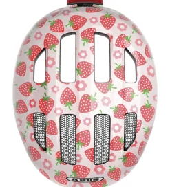 Børn Abus Cykelhjelm - Smiley 3.0 Led - Rose Strawberry