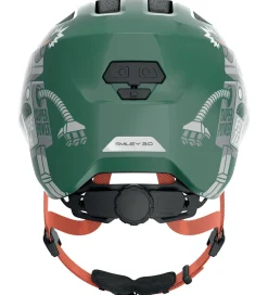 Børnesikkerhed|Cykelhjelme*Abus Cykelhjelm - Smiley 3.0 - Green Robo