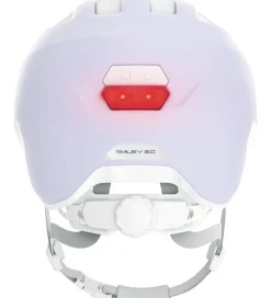 Børnesikkerhed|Cykelhjelme*Abus Cykelhjelm - Smiley 3.0 Ace Led - Pure Lavender