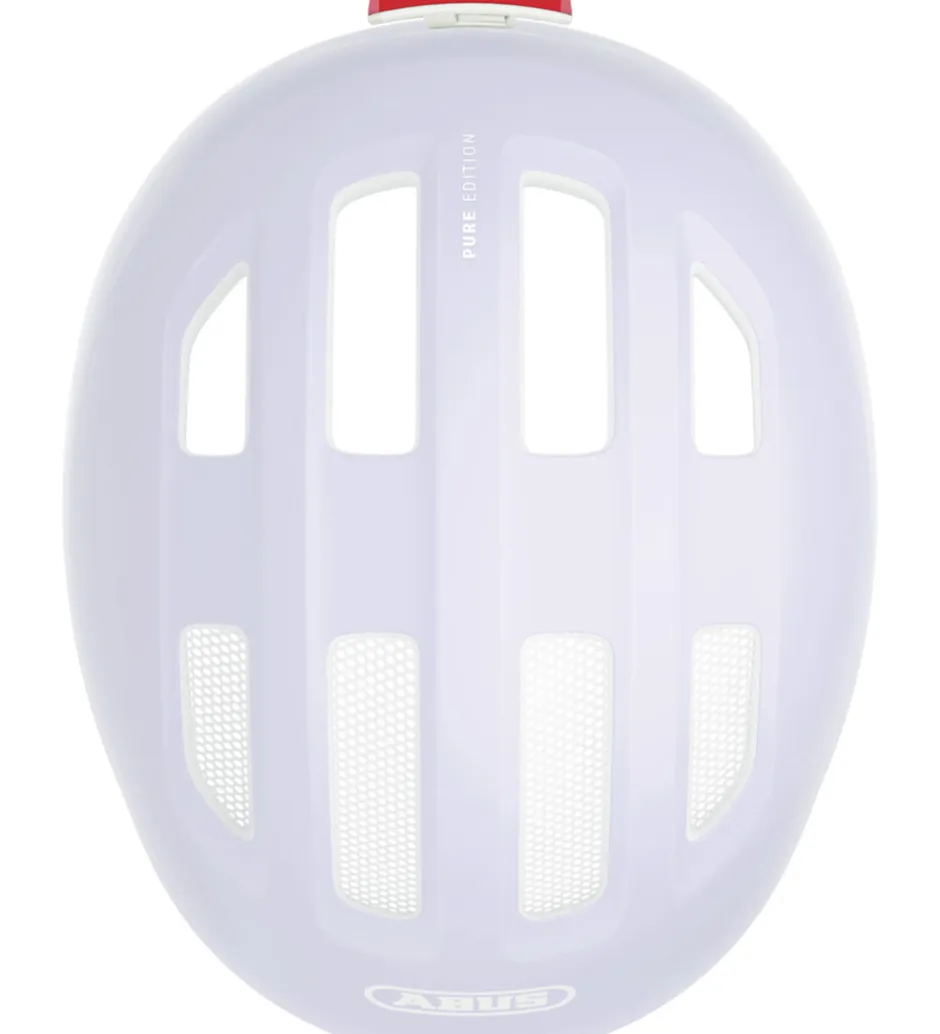 Børnesikkerhed|Cykelhjelme*Abus Cykelhjelm - Smiley 3.0 Ace Led - Pure Lavender