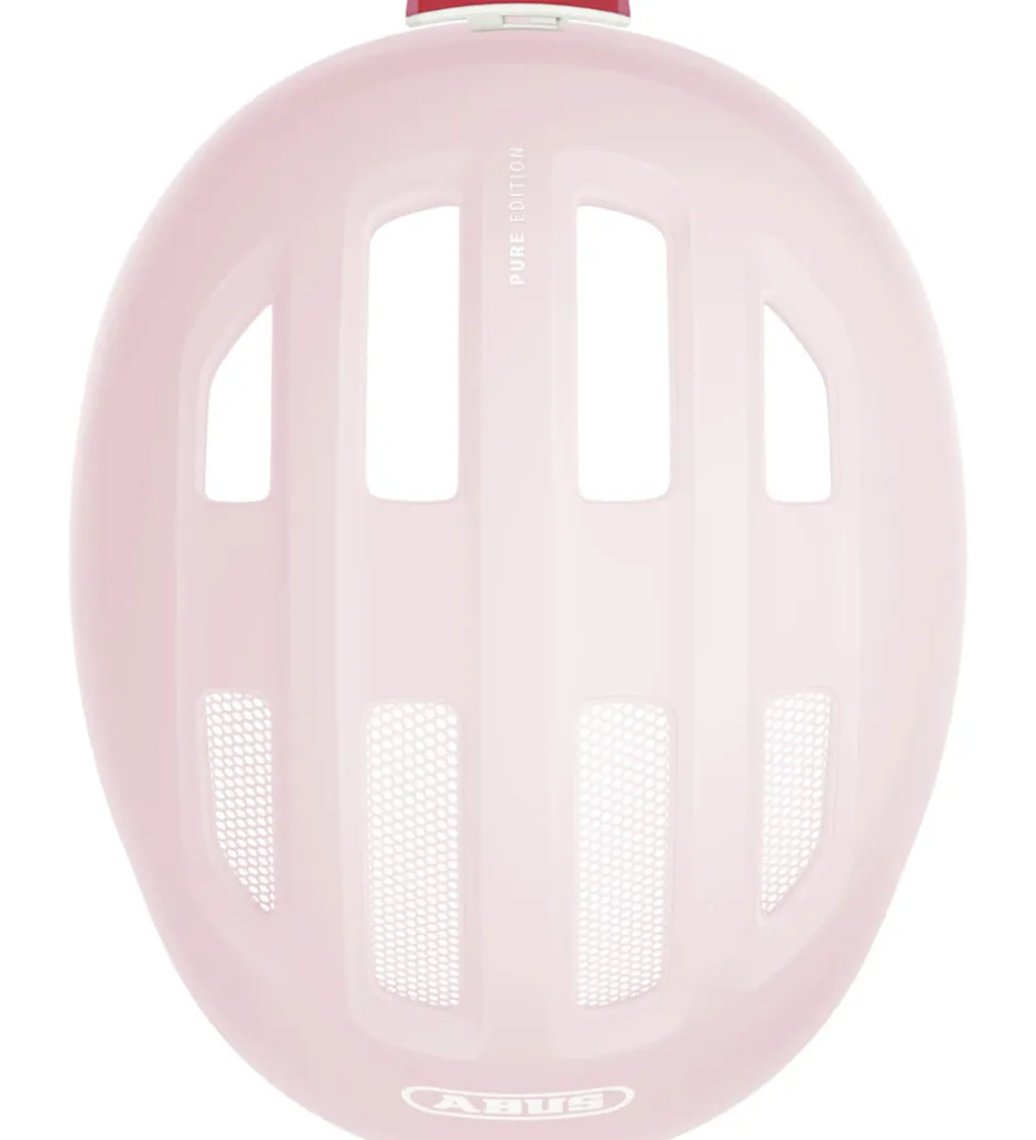 Børnesikkerhed|Cykelhjelme*Abus Cykelhjelm - Smiley 3.0 Ace Led - Pure Rose