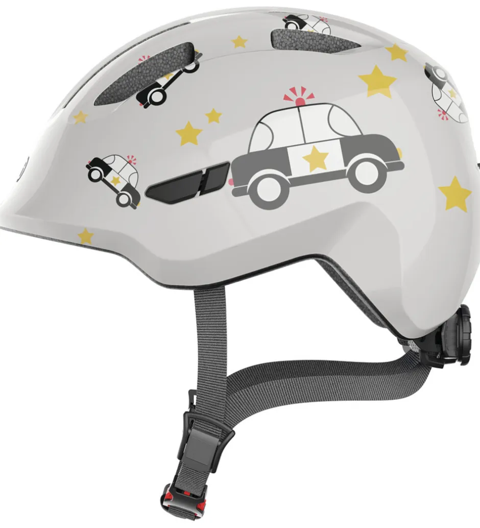 Børn Abus Cykelhjelm - Smiley 3.0 - Grey Police