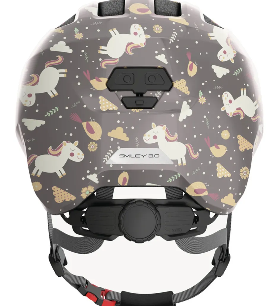 Børn Abus Cykelhjelm - Smiley 3.0 - Grey Horse