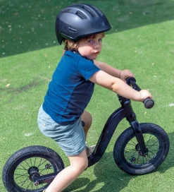 Børnesikkerhed|Cykelhjelme*Abus Cykelhjelm - Smiley 3.0 Ace Led - Velvet Black