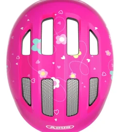 Børn Abus Cykelhjelm - Smiley 3.0 - Pink Butterfly