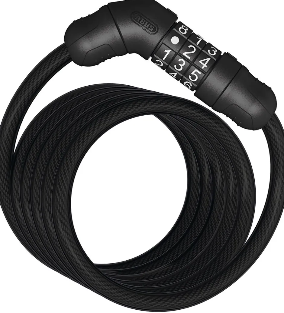 Cykellåse|Cykellåse*Abus Spirallås Star 4508C - 150 cm - Sort