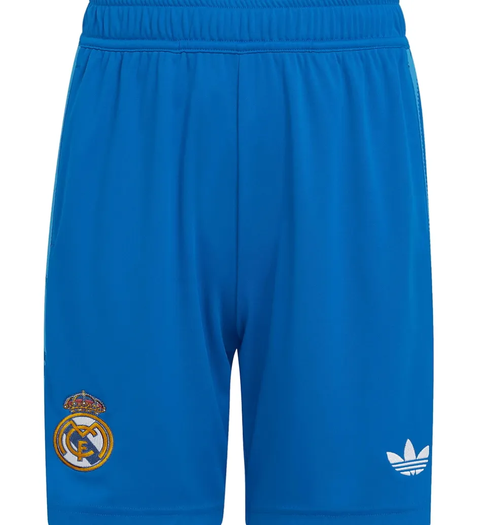 Fodboldtrøjer|Fodboldshorts*adidas Originals Fodboldsæt - Real Madrid 25/26 3. Sæt - Blue
