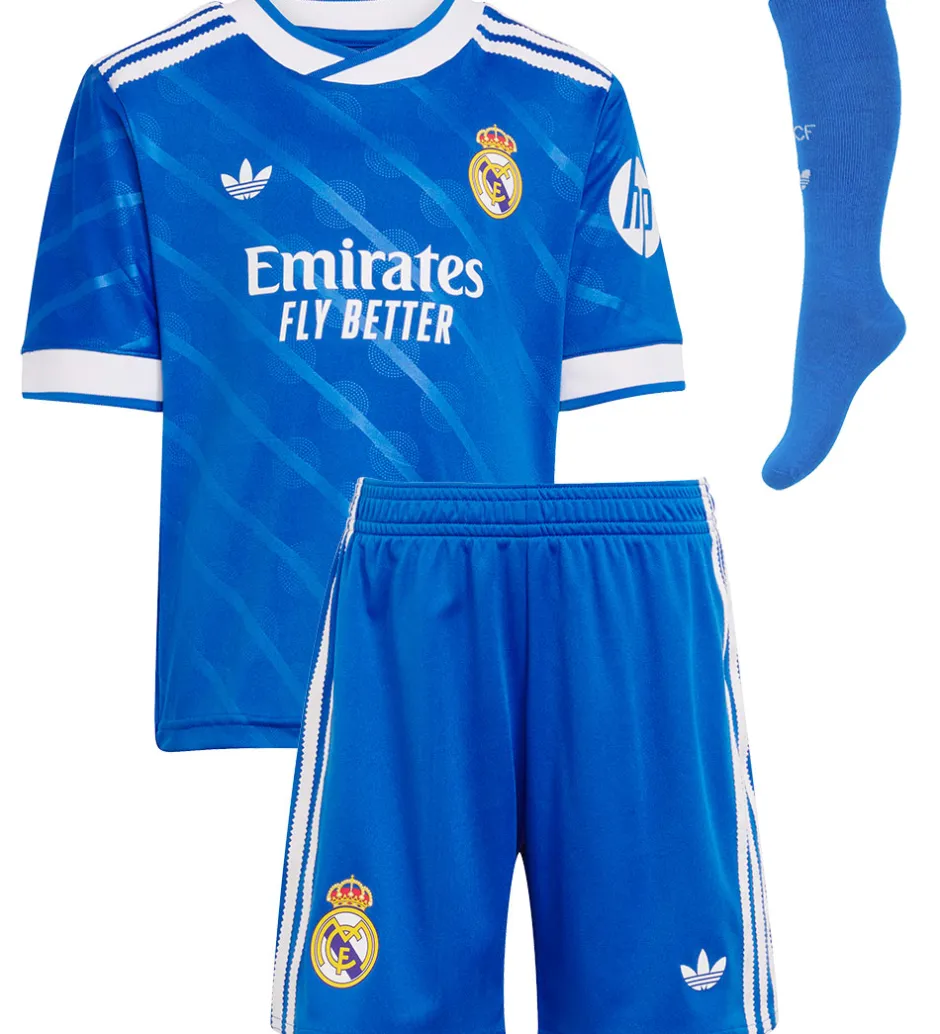 Fodboldtrøjer|Fodboldshorts*adidas Originals Fodboldtrøje - Real 3 Mini - BLUBIR