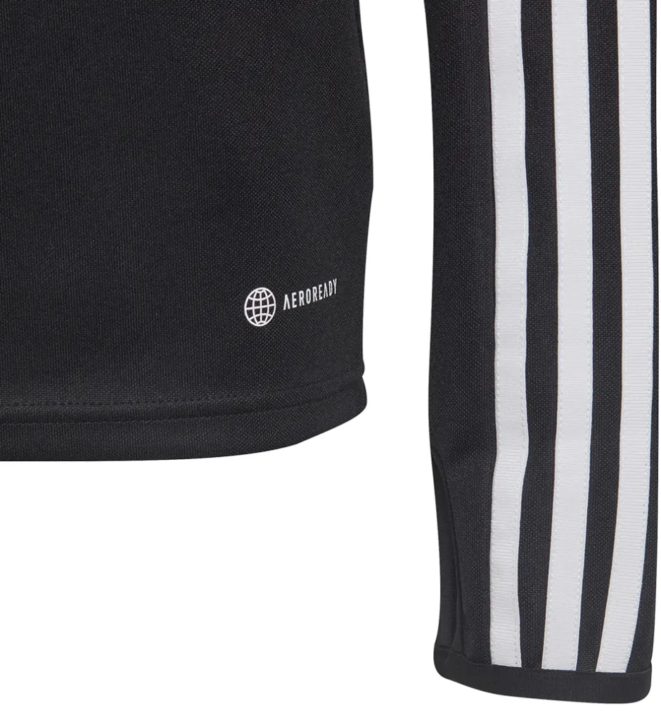 adidas Performance Bluse - Tiro 23 Leauge - Sort/Hvid m. Lynlås