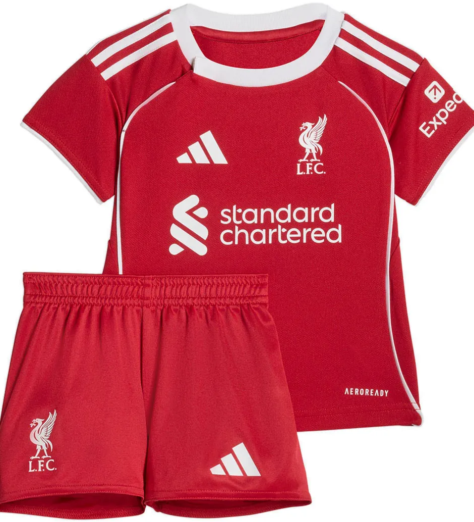 adidas Performance Fodboldsæt - Liverpool 25/26 Hjemmebane - Str