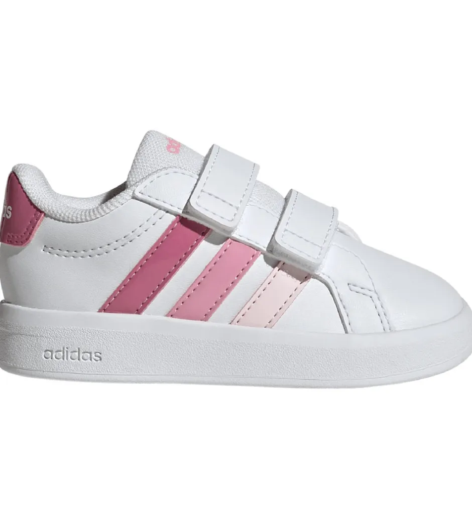 Sneakers|Børnesko Og Babysko*adidas Performance Sko - Grand Court 3.0 CF - Ftwwht/Pnkfus/Blip