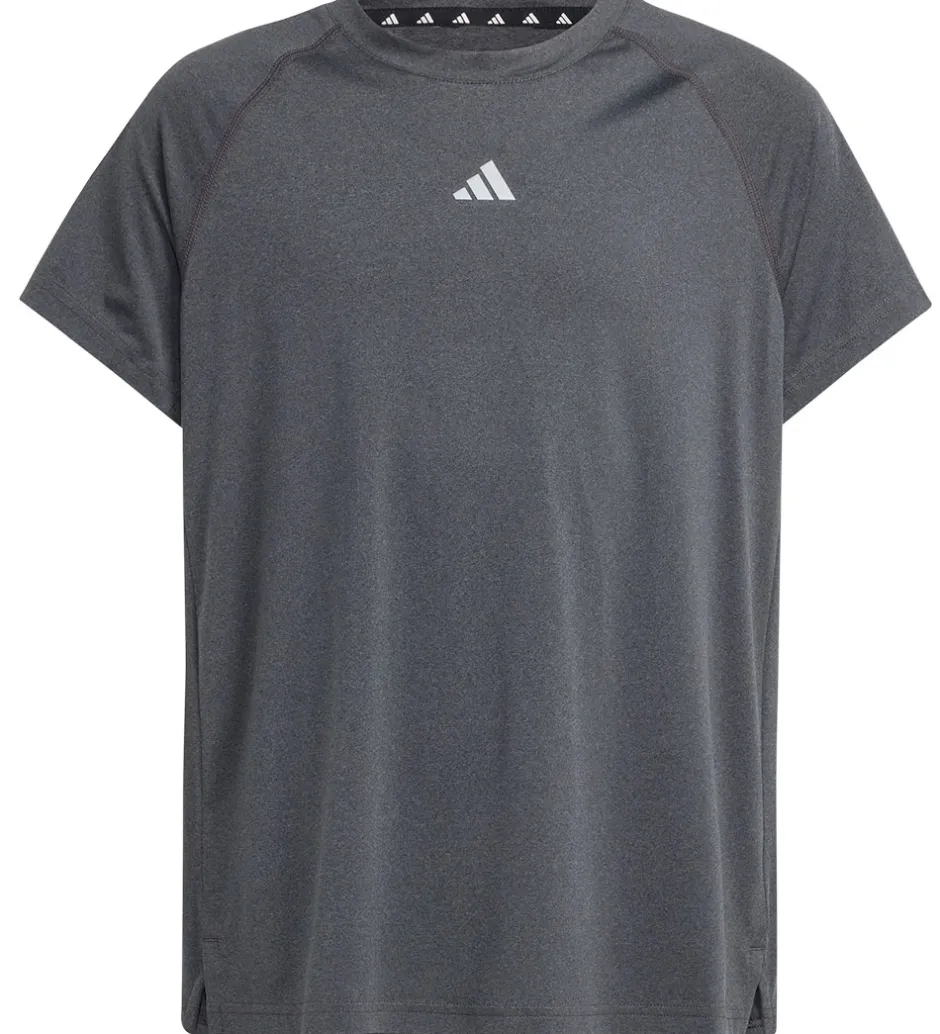 T-Shirts Og Toppe*adidas Performance T- shirt - JG Tee Lux - Grå Meleret