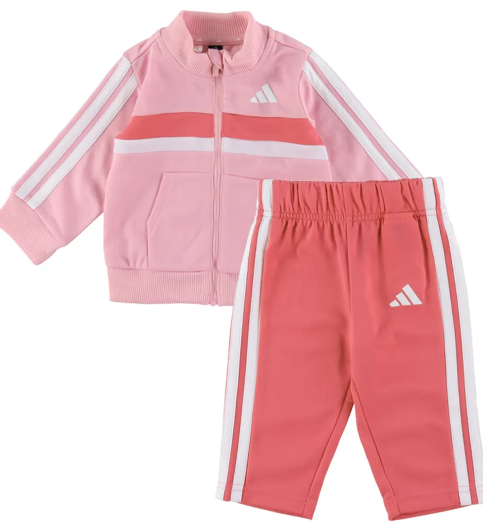Træningssæt*adidas Performance Træningssæt - I 3S Tib TS - Trupnk/White/Pnkf