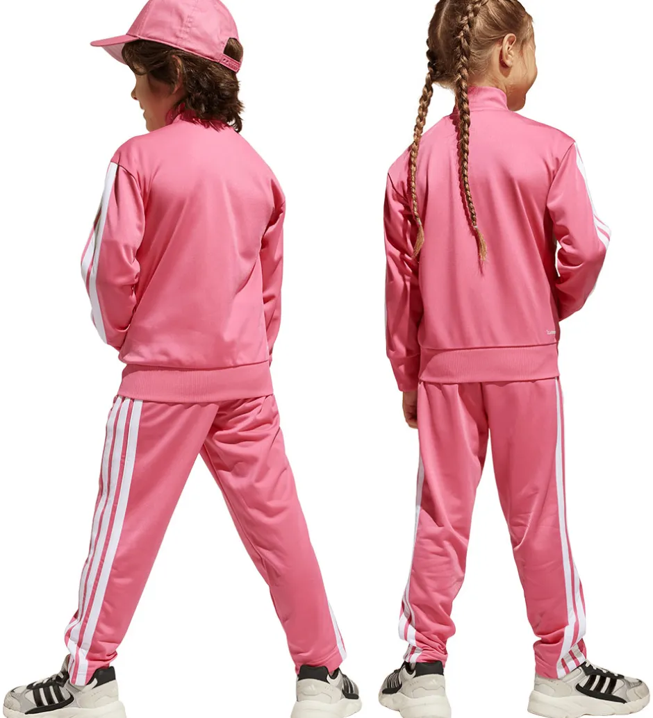 adidas Performance Træningssæt - LK 3S TIB TS - Pnkfus/White/Clp