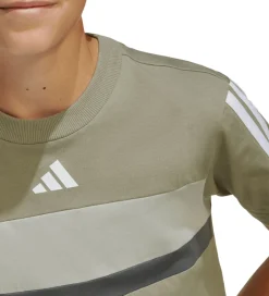 T-Shirts*adidas Performance T-Shirt - J 3S TIB T - SILPEB/METGRY/GRESIX