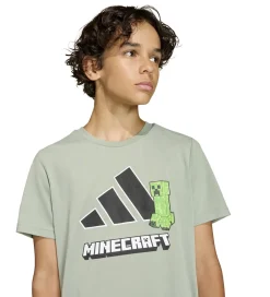 Børn adidas Performance T-shirt - J Minecraft TR - SILGRN