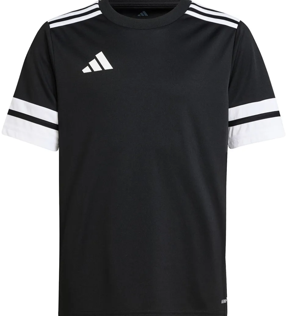 T-Shirts Og Toppe*adidas Performance T-shirt - SQUA25 JSY Y - Sort/Hvid