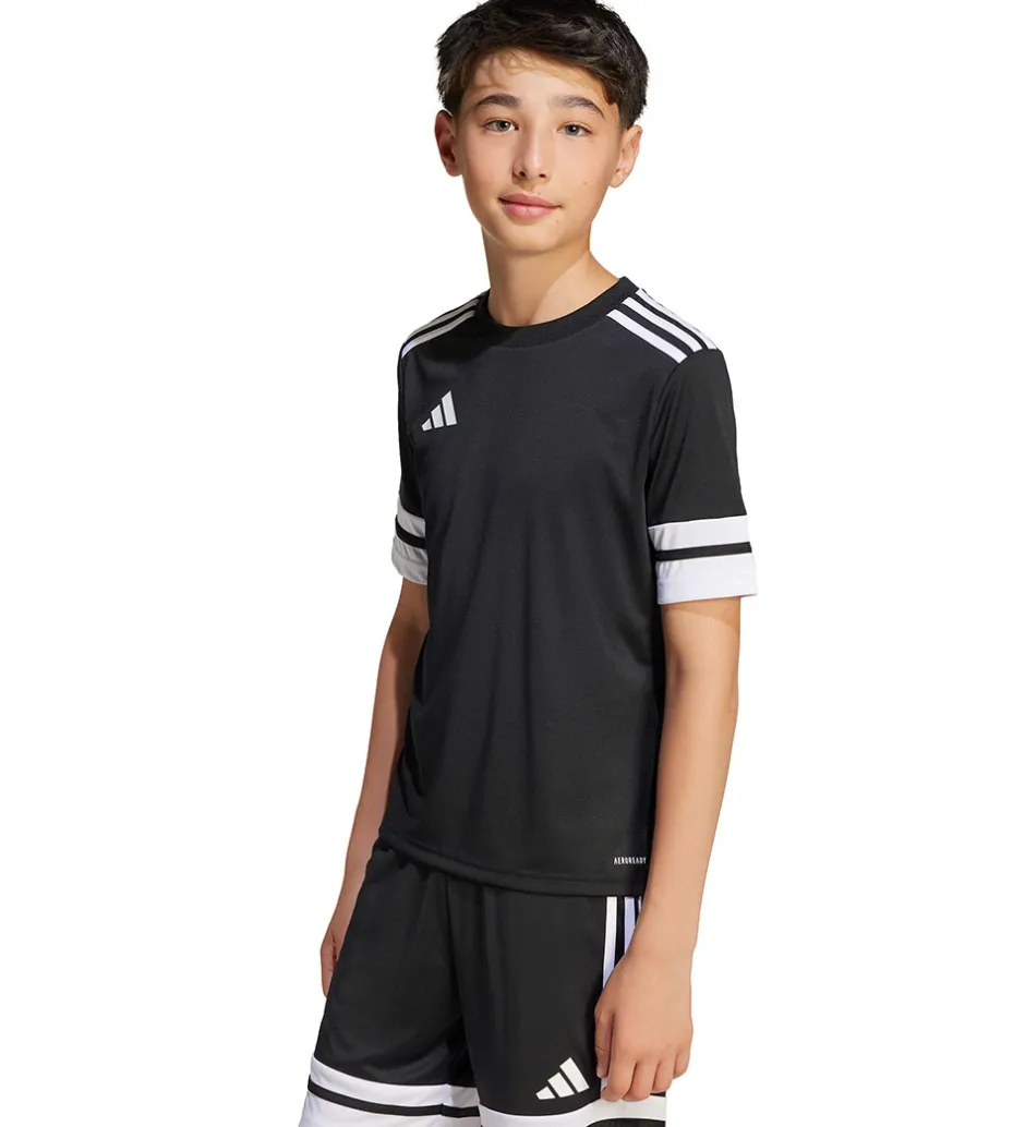 T-Shirts Og Toppe*adidas Performance T-shirt - SQUA25 JSY Y - Sort/Hvid