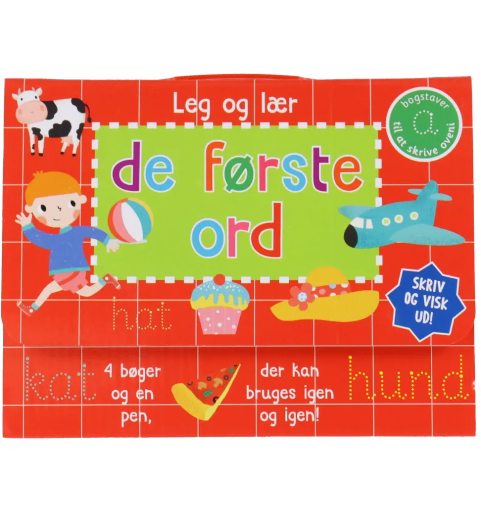 Kreativ Leg|Bøger*Alvilda Bog - Skriv og Visk Ud - De Første Ord - DA