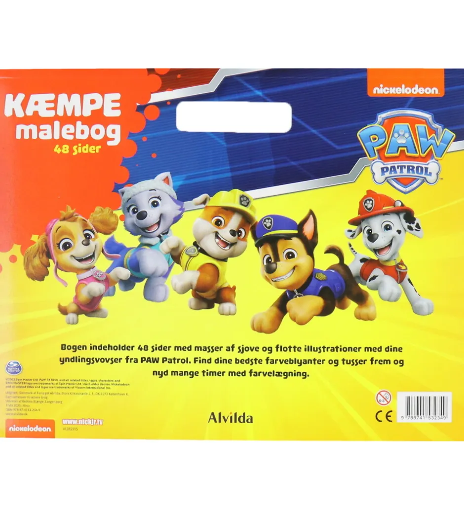 Malebog*Alvilda Malebog - 48 Sider - Paw Patrol