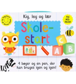 Kreativ Leg|Bøger*Alvilda Opgavebøger - Skriv Og Visk Ud - Skolestart - 4 stk. - D