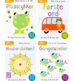 Kreativ Leg|Bøger*Alvilda Opgavebøger - Skriv Og Visk Ud - Skolestart - 4 stk. - D
