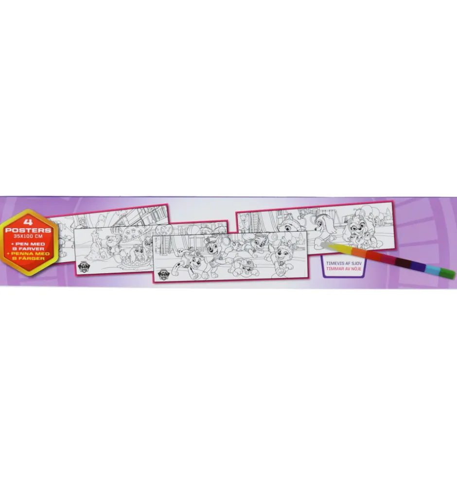 Alvilda Plakater - Paw Patrol Skye Boks m. 4 Plakater