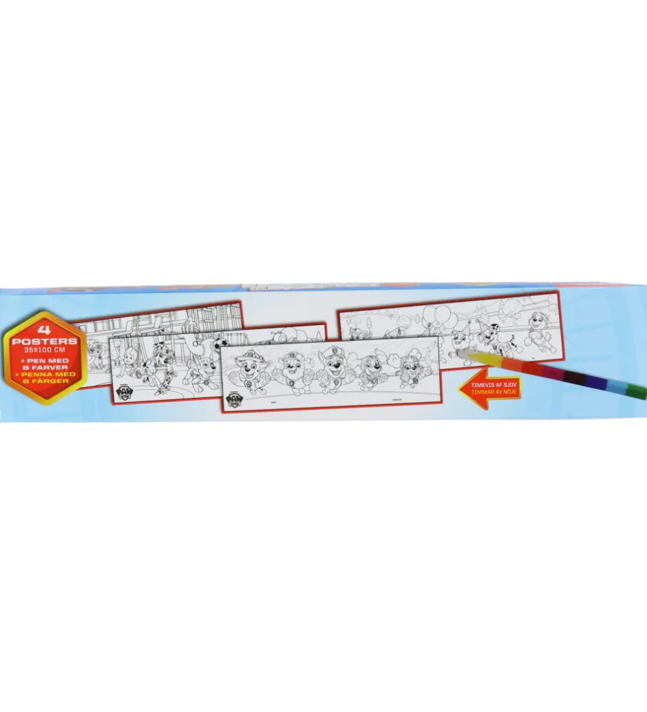 Plakater Og Billeder*Alvilda Plakater - Paw Patrol Boks m. 4 Kæmpe Plakater