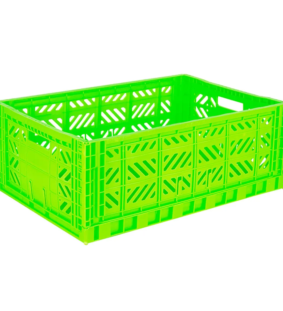 Foldekasser|Bokse Og Kasser*Aykasa Foldekasse - 60x40x22 cm - Maxi - Neon Green