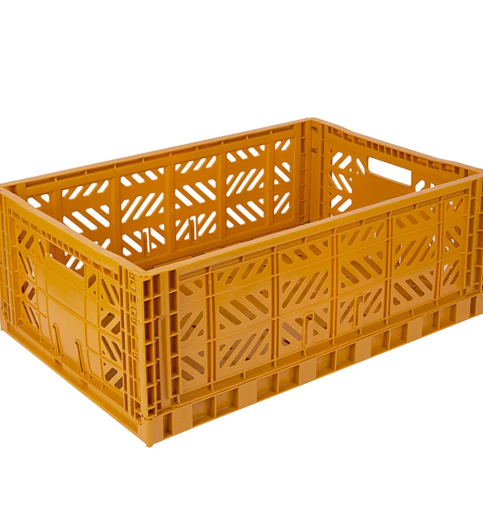 Aykasa Foldekasse - 60x40x22 cm - Maxi - Mustard