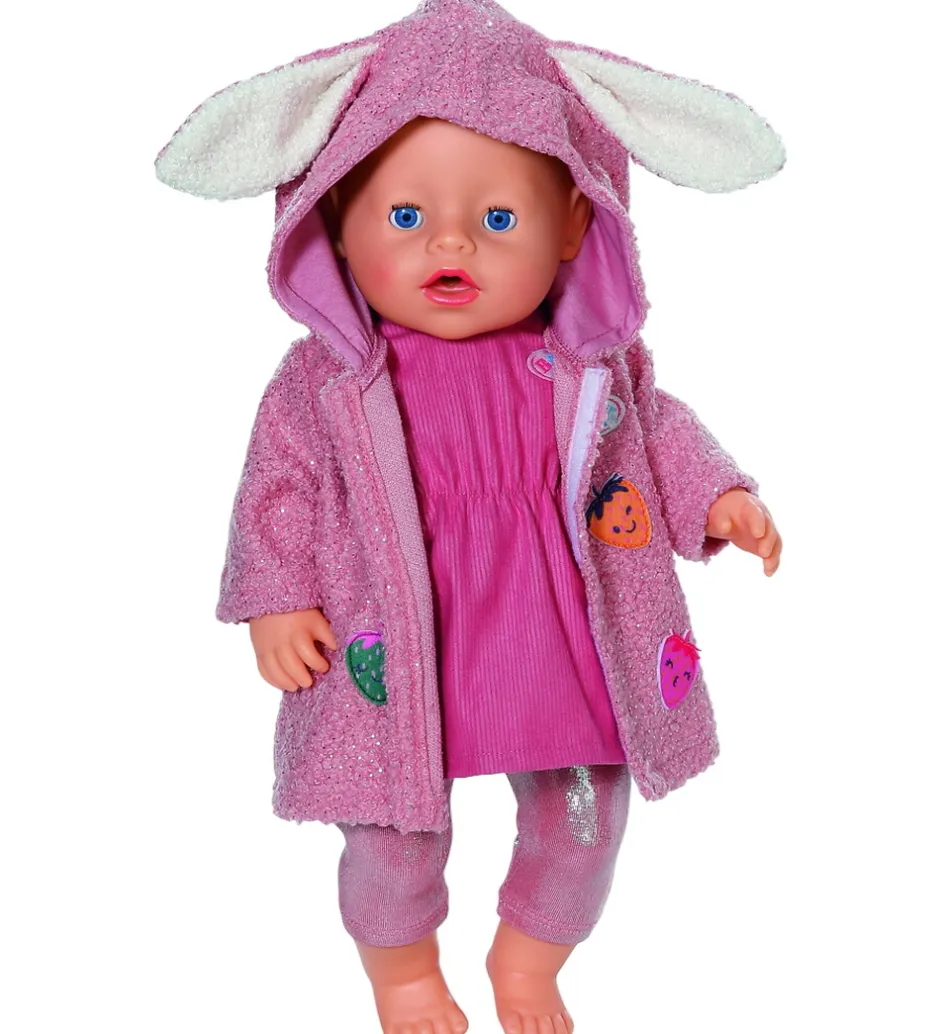 Dukker Og Tilbehør*BABY born Dukketøj - Frakkesæt m. Kjole - 43 cm