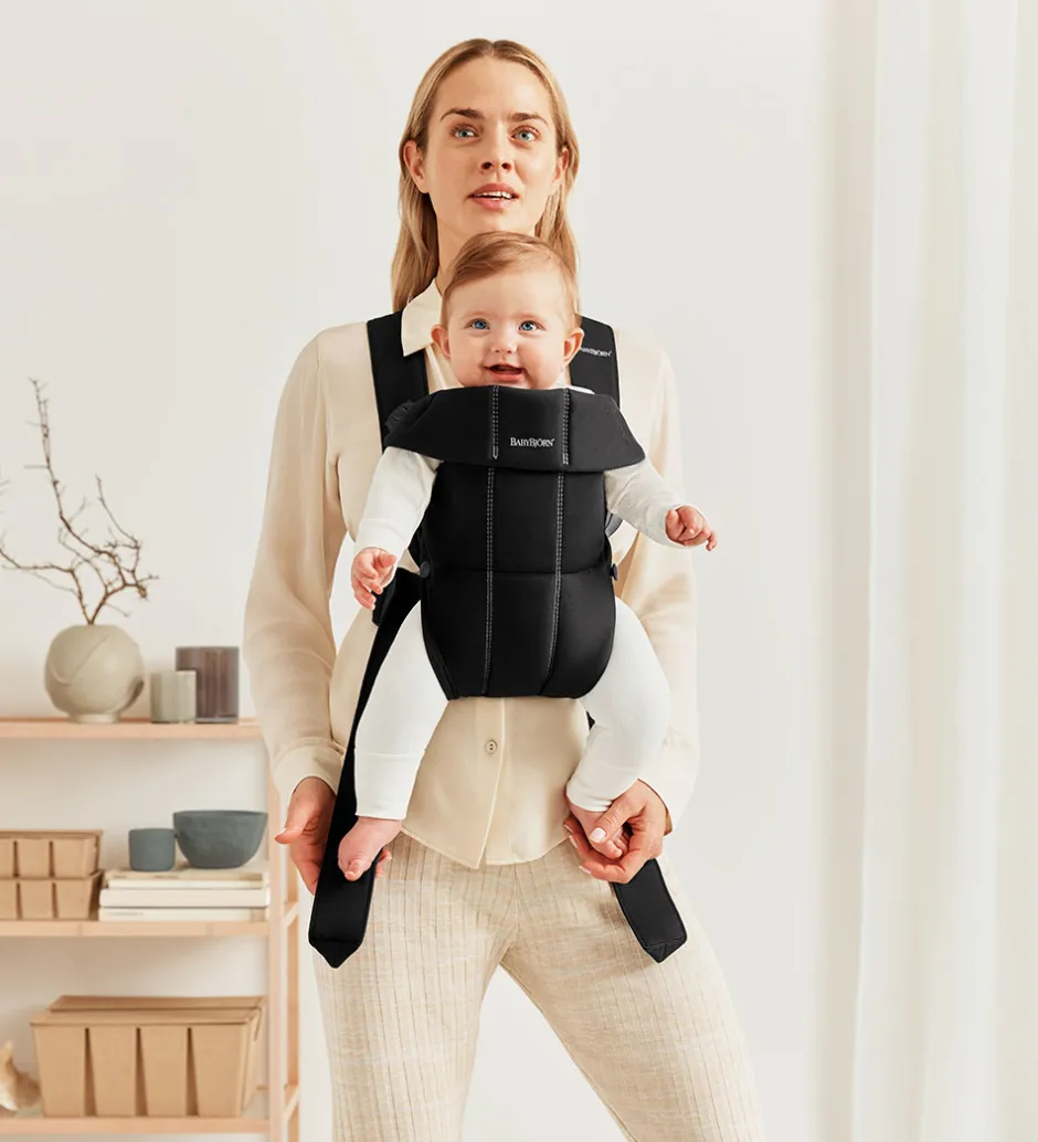 Bæreseler &Amp; Vikler*BabyBjörn Bæresele - Mini - Vævet - Black