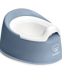 Potter Og Toilethjælp*BabyBjörn Potte - Gråblå/Hvid