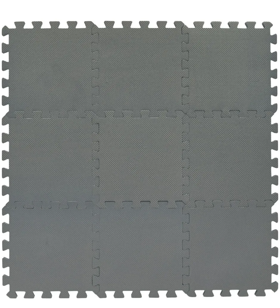BabyDan Legegulv - 90x90 cm - Grå