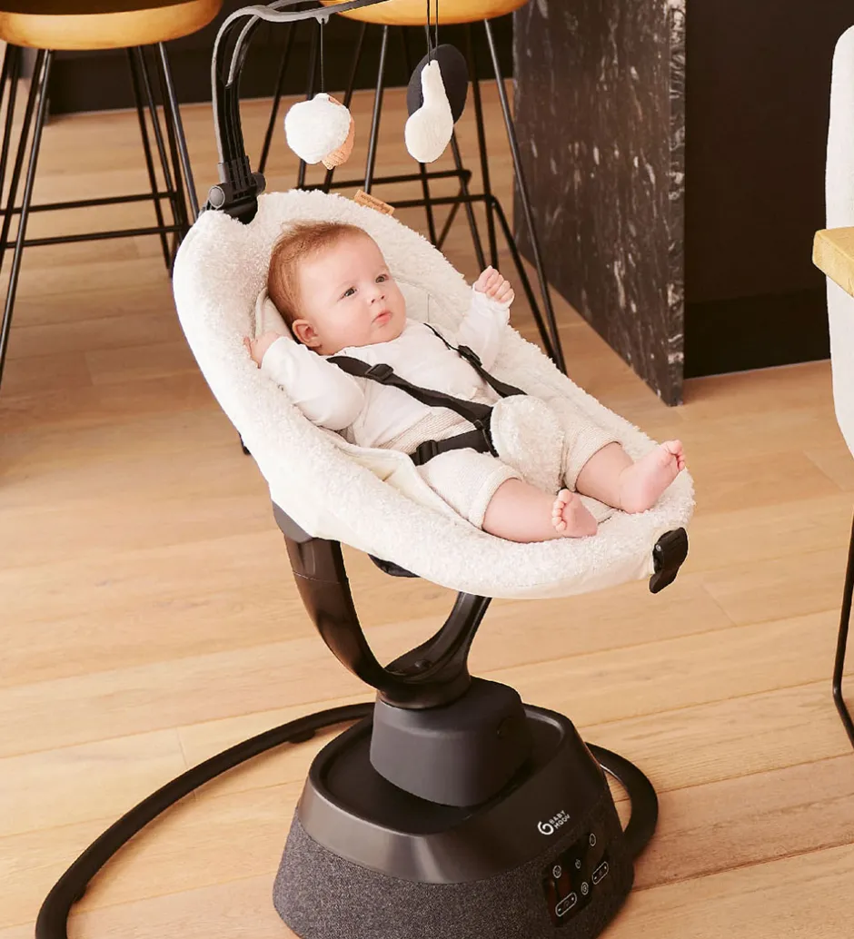 Stole*Babymoov Skråstol - Swoon Evolution - 63x69x93 cm - Curl White