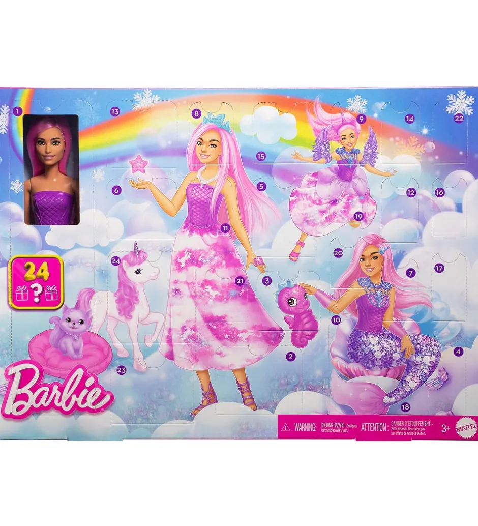 Julekalender|Dekoration*Julekalender Barbie Fantasy - 24 Låger