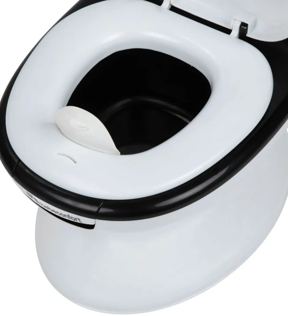 Potter Og Toilethjælp*Bebeconfort Toilet - Mini - Hvid/Sort m. Panda