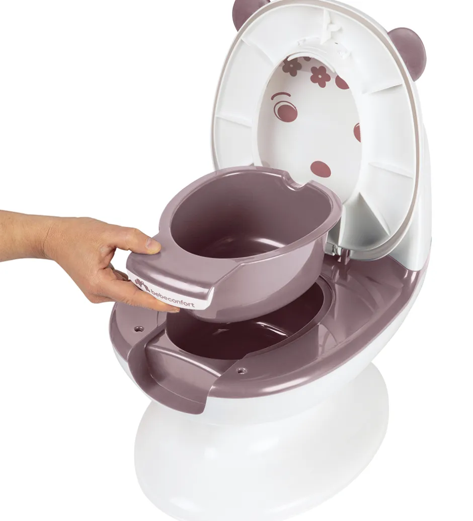 Bebeconfort Toilet - Mini - Hvid/Lavendel m. Bjørn