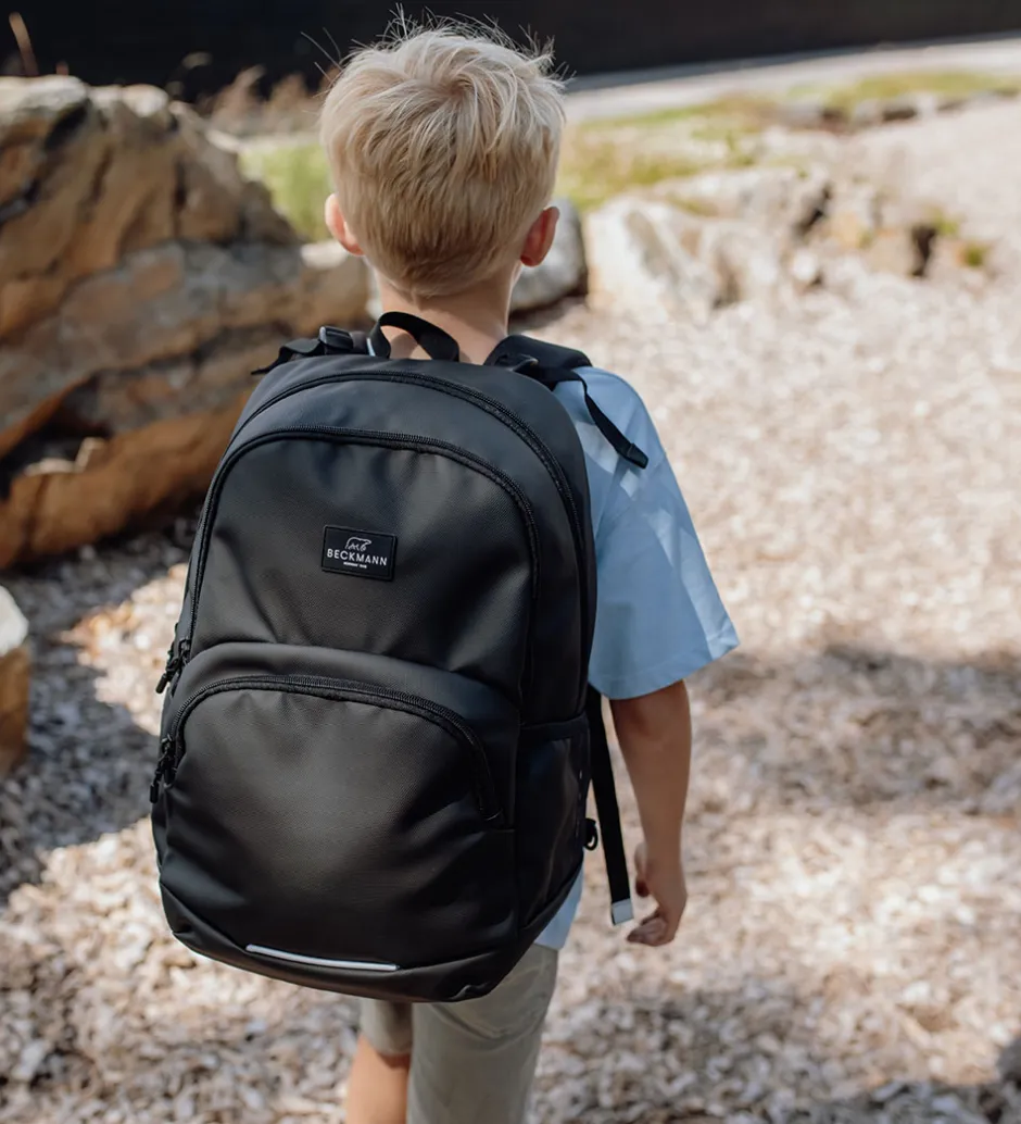 Skoletasker*Beckmann Skoletaske - Sport Junior - Black Coated - Sort
